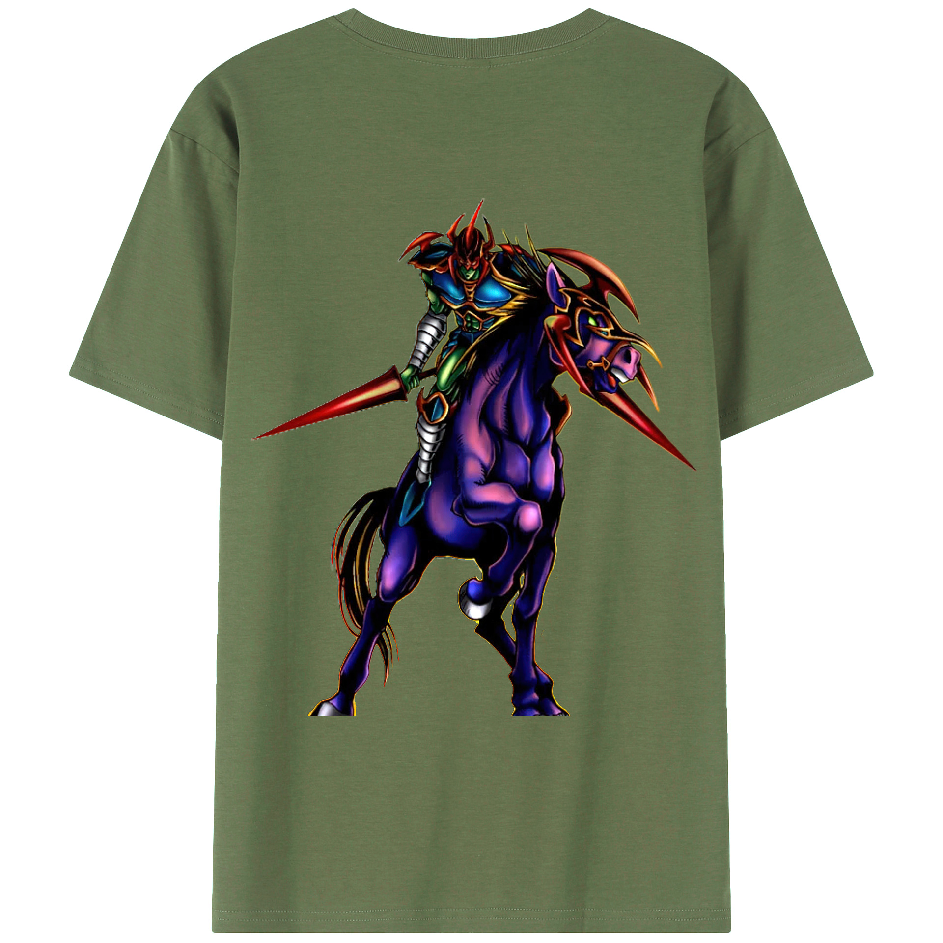 （画像用） 遊☆戯☆王 Yu-Gi-Oh! 綿100％ メンズ半袖Tシャツ（バックプリント） 通気性
